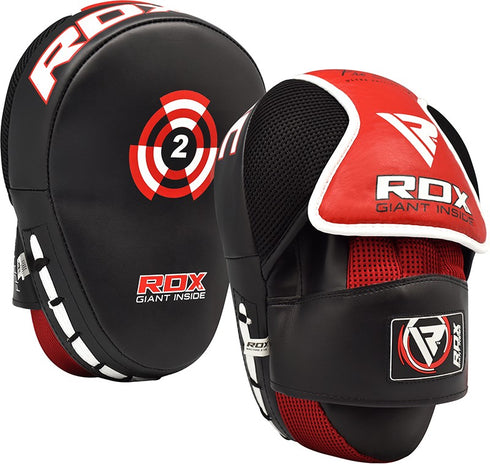 RDX T2 RED CAVAR CURVED BOXING PADS-4